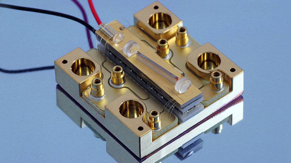 SHG light source with fast thermal wavelength tuning for Raman spectroscopy