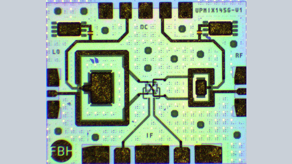 Various indium phosphide DHBT MMIC circuits for communication and radar application