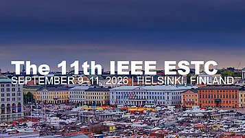 Banner für die 11. IEEE ESTC, September 9-11, 2026 mit einer Stadtansicht von Helsinki, Finnland. 