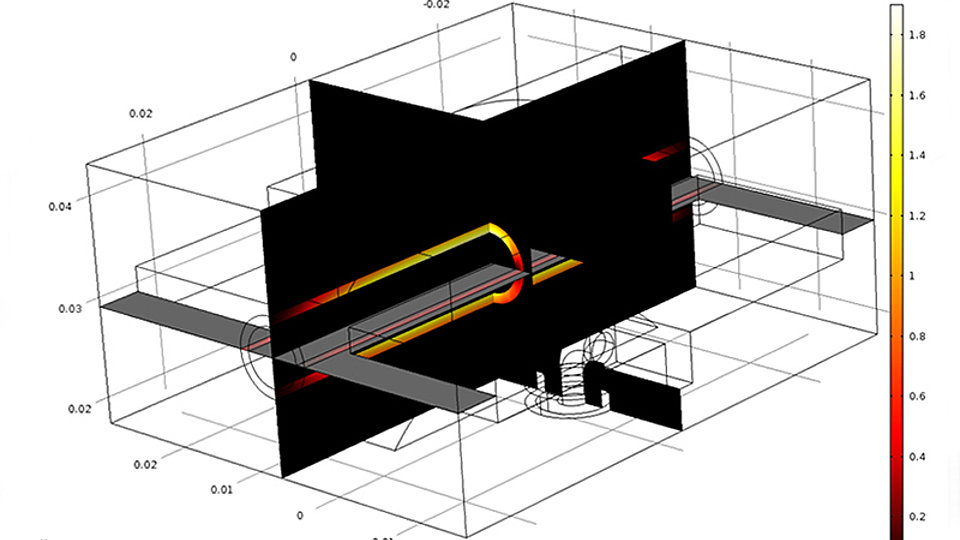 Calculated dielectric losses in the plastic pipe to be formed