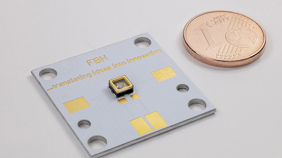 UVC LED on printed circuit board