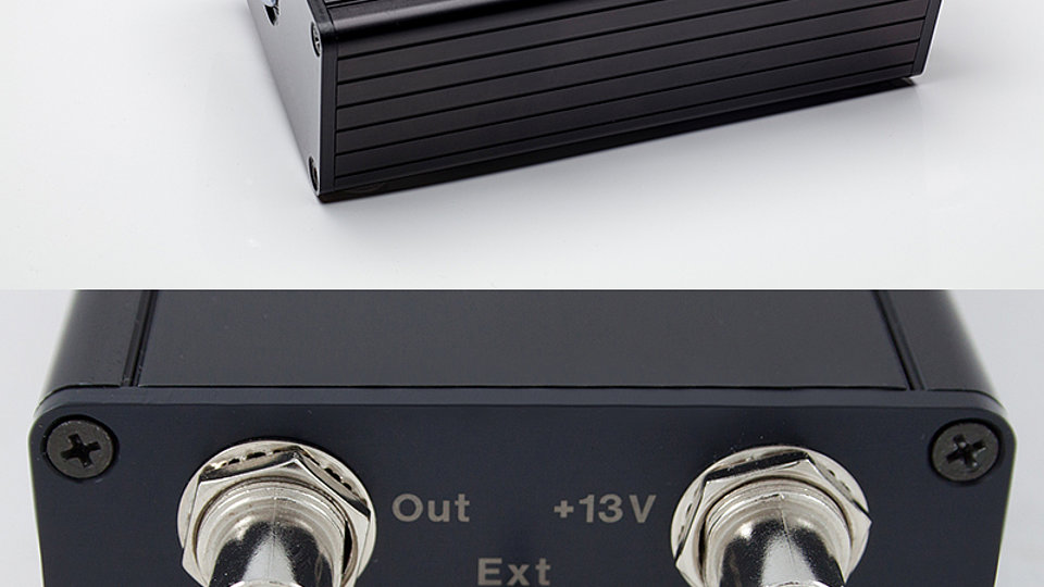 Fig. 1: Ready–to-use THz detector in housing with electrical interfaces on the backside.