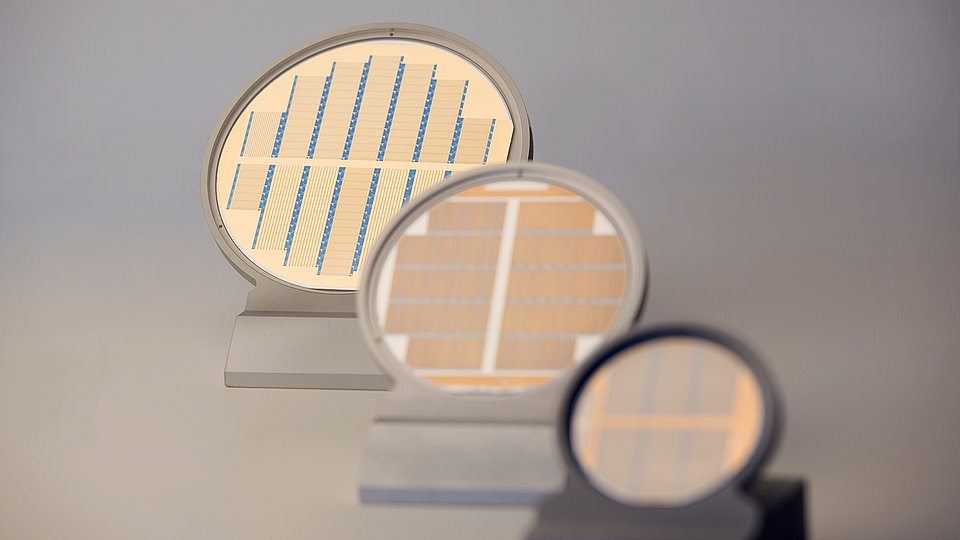 Processed 2-, 3- and 4" laser wafer