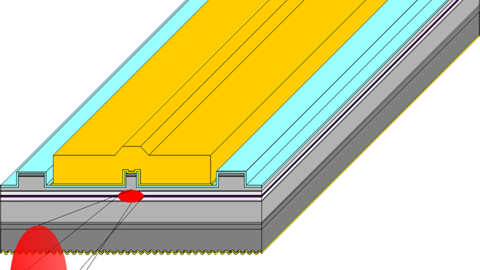 Schema eines RW-Lasers