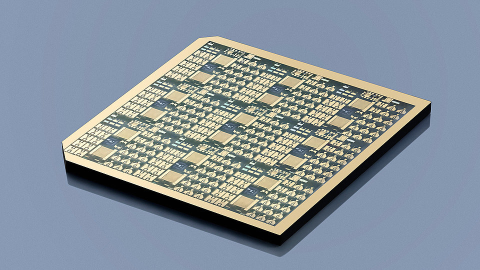 Fully processed gallium oxide wafer