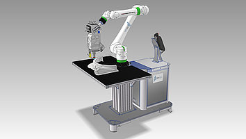 Schematic illustration of the SAMBA laser wire processing system based on direct laser technology.