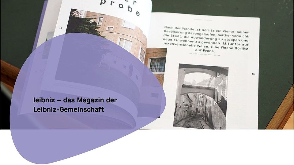 aufgeschlagenes Leibniz-Magazin