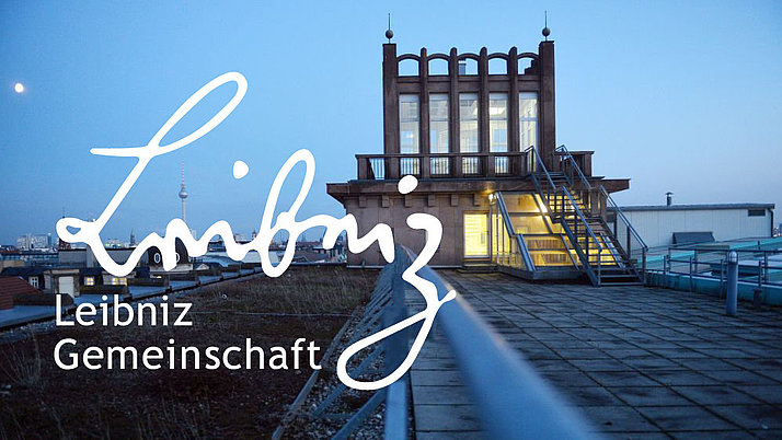 Gebäude und Logo der Leibniz-Gemeinschaft