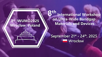 Logo of the 8th International Workshop on Ultra-Wide Bandgap
Materials and Devices. 