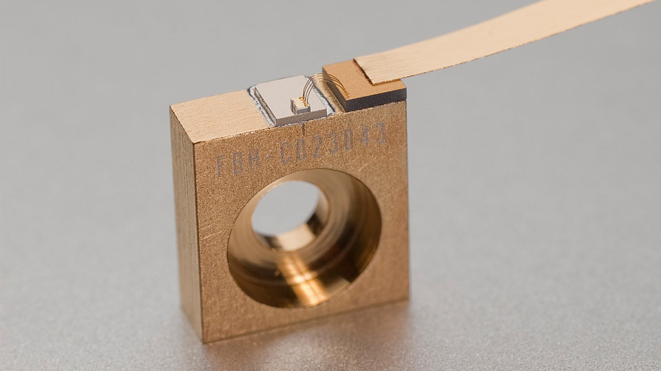 Mounted laser diode