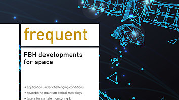 Cover der frequent-Ausgabe FBH developments for space 