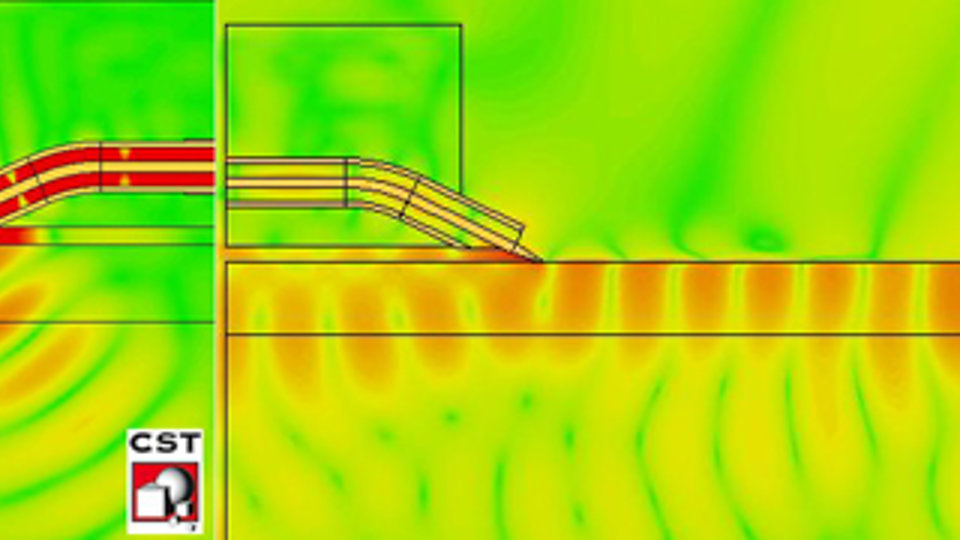 Simulation of a CPW line type of different lengths