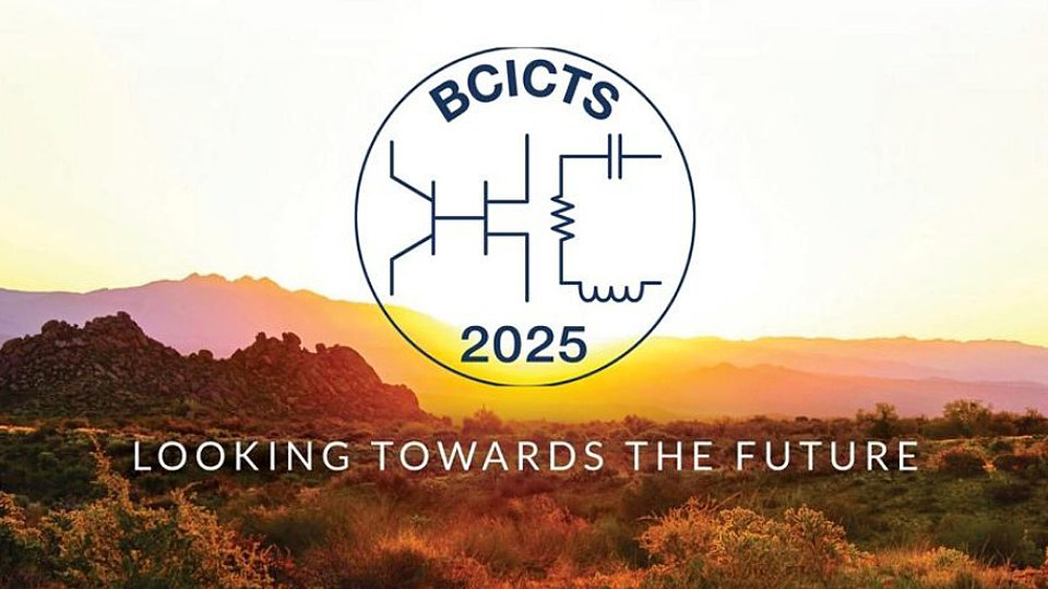 Logo der Veranstaltung BCICTS 2025 vor einem Sonnenuntergang über einer Landschaft. Darunter steht der Text "LOOKING TOWARDS THE FUTURE".