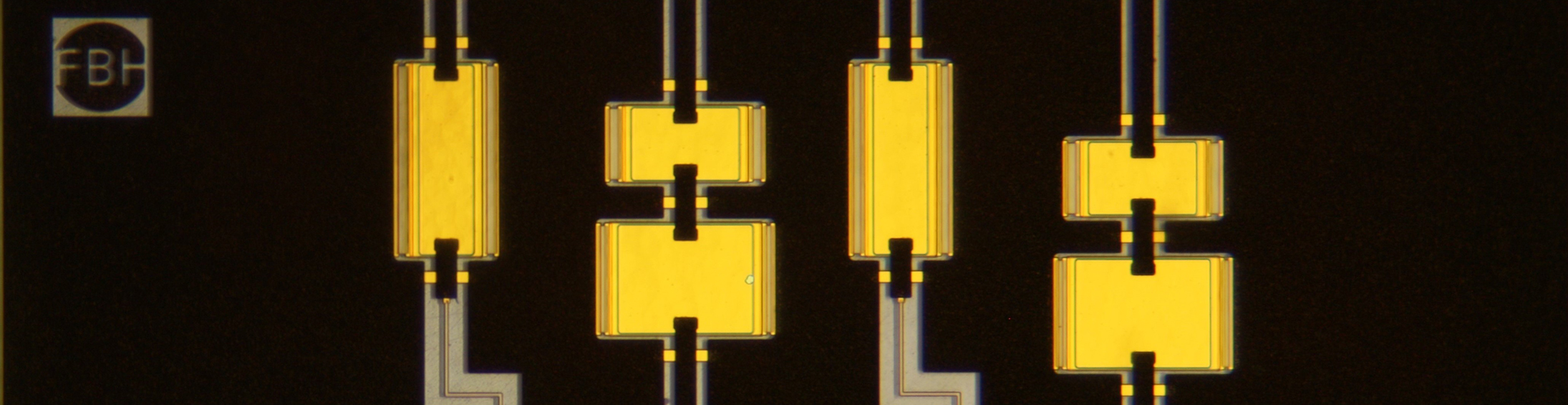 Microscope photograph of the fabricated LNA